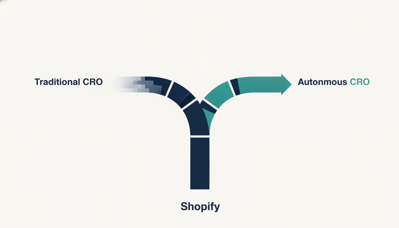 Illustration for: VWO alternative for Shopify — autonomous CRO without a CRO team